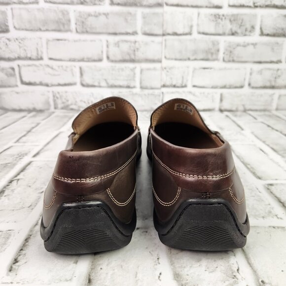 Ecco‎ Men\'s US 10 EU 44 Brown Leather Classic Moc Loafers Casual Slip On Shoe main image 8
